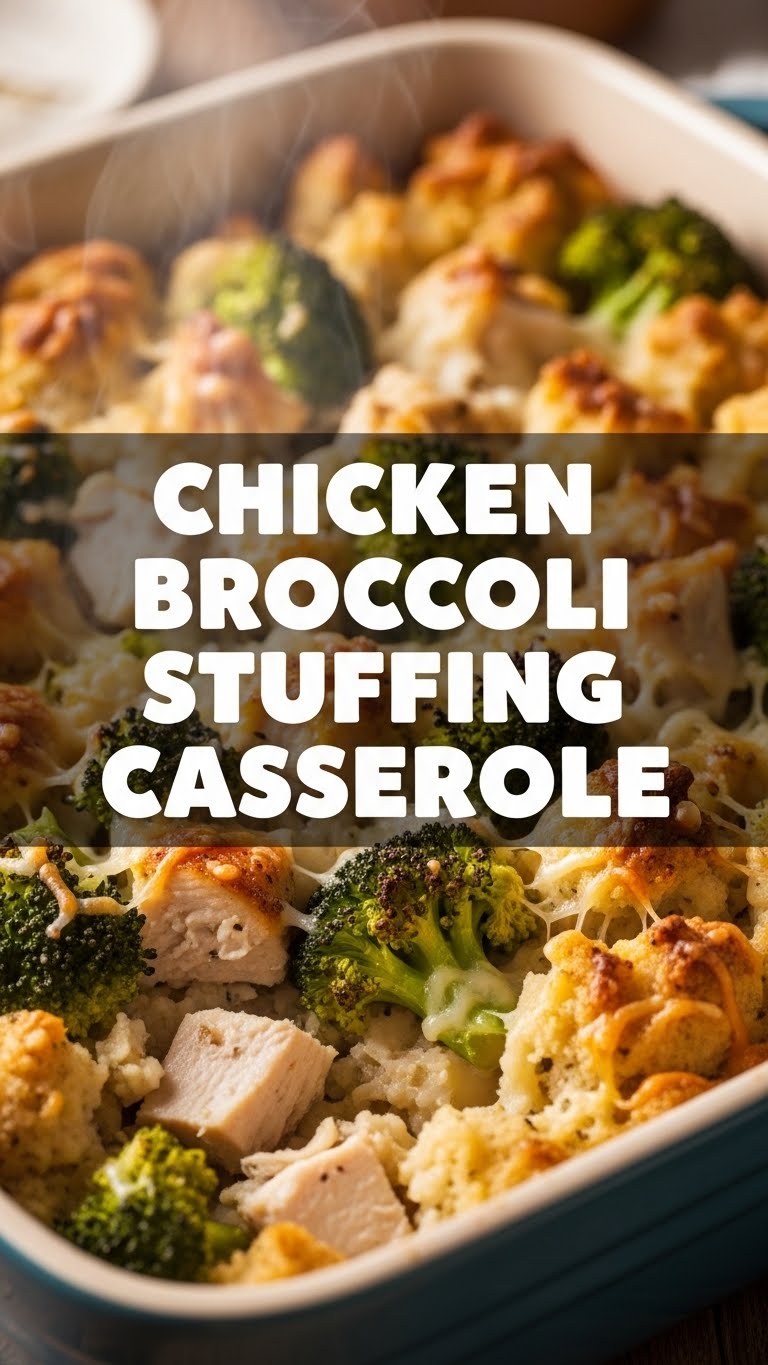 Chicken Broccoli Stuffing Casserole