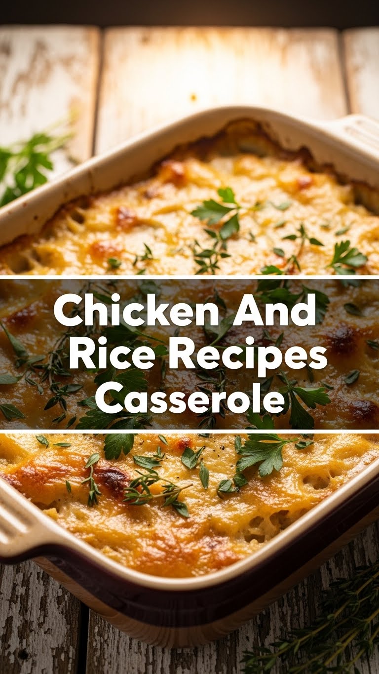 Chicken And Rice Recipes Casserole