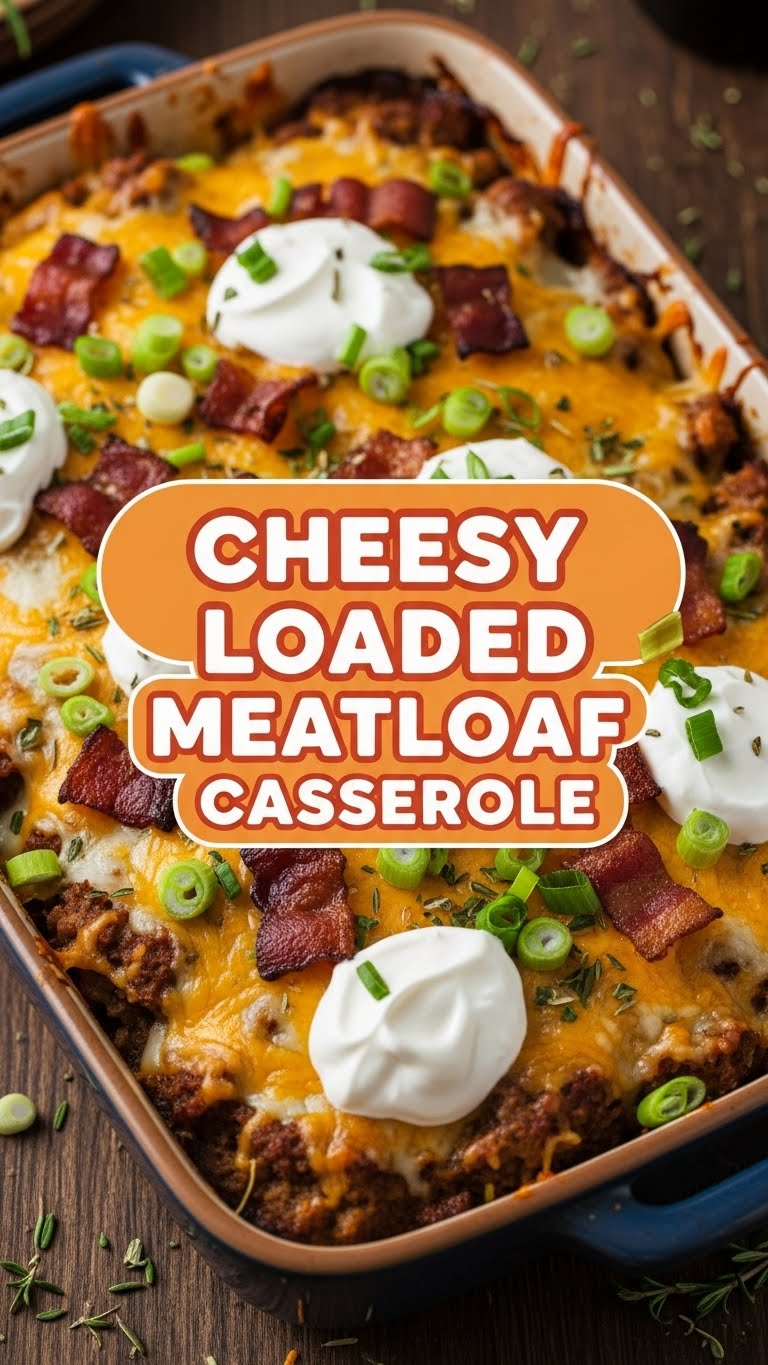 Cheesy Loaded Meatloaf Casserole