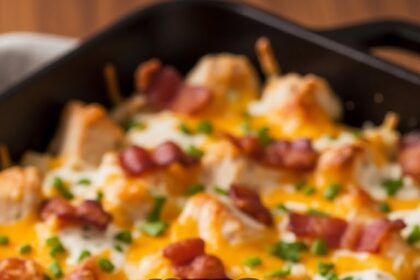 Keto Chicken Bacon Ranch Casserole