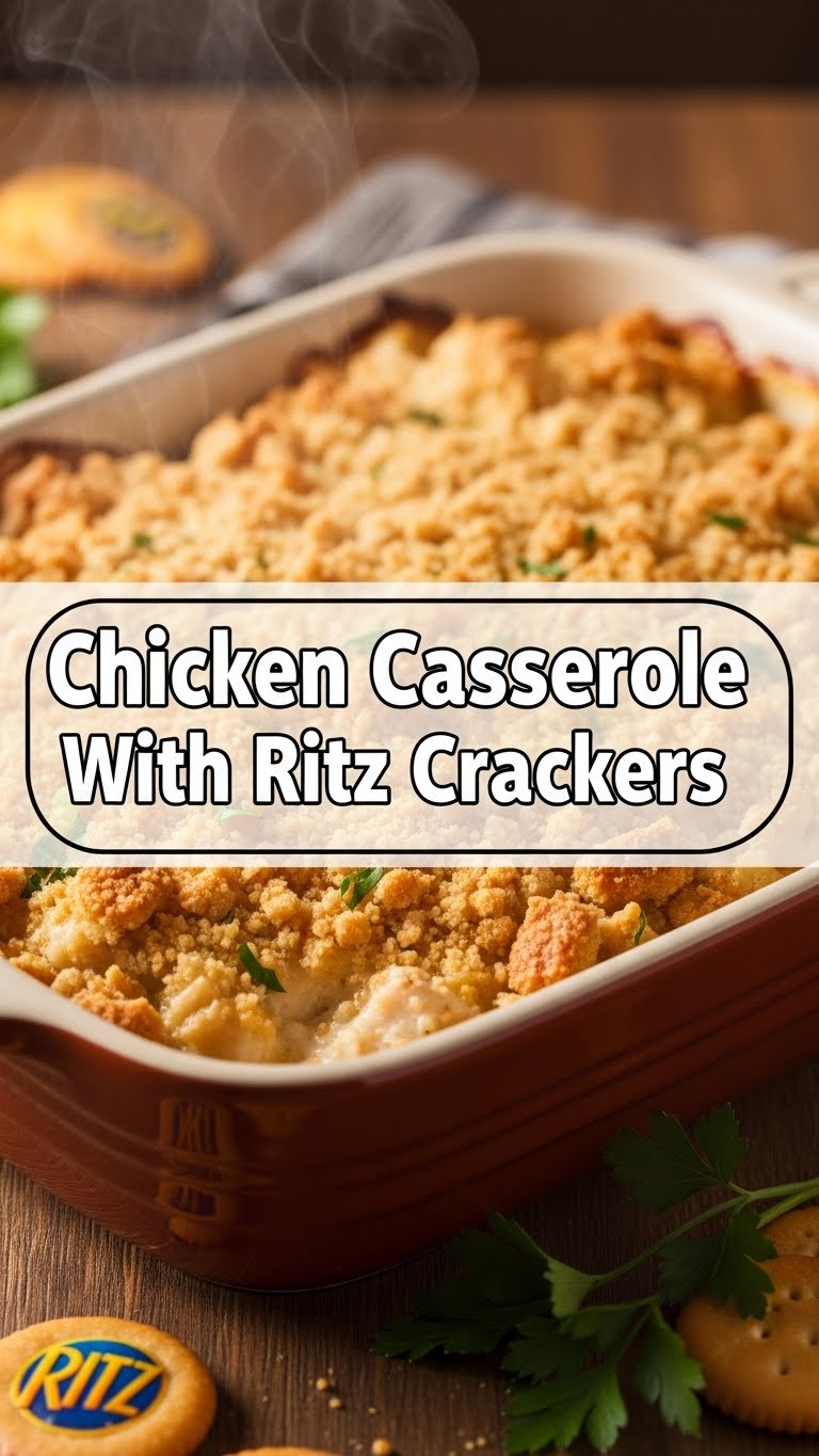 Chicken Casserole With Ritz Crackers