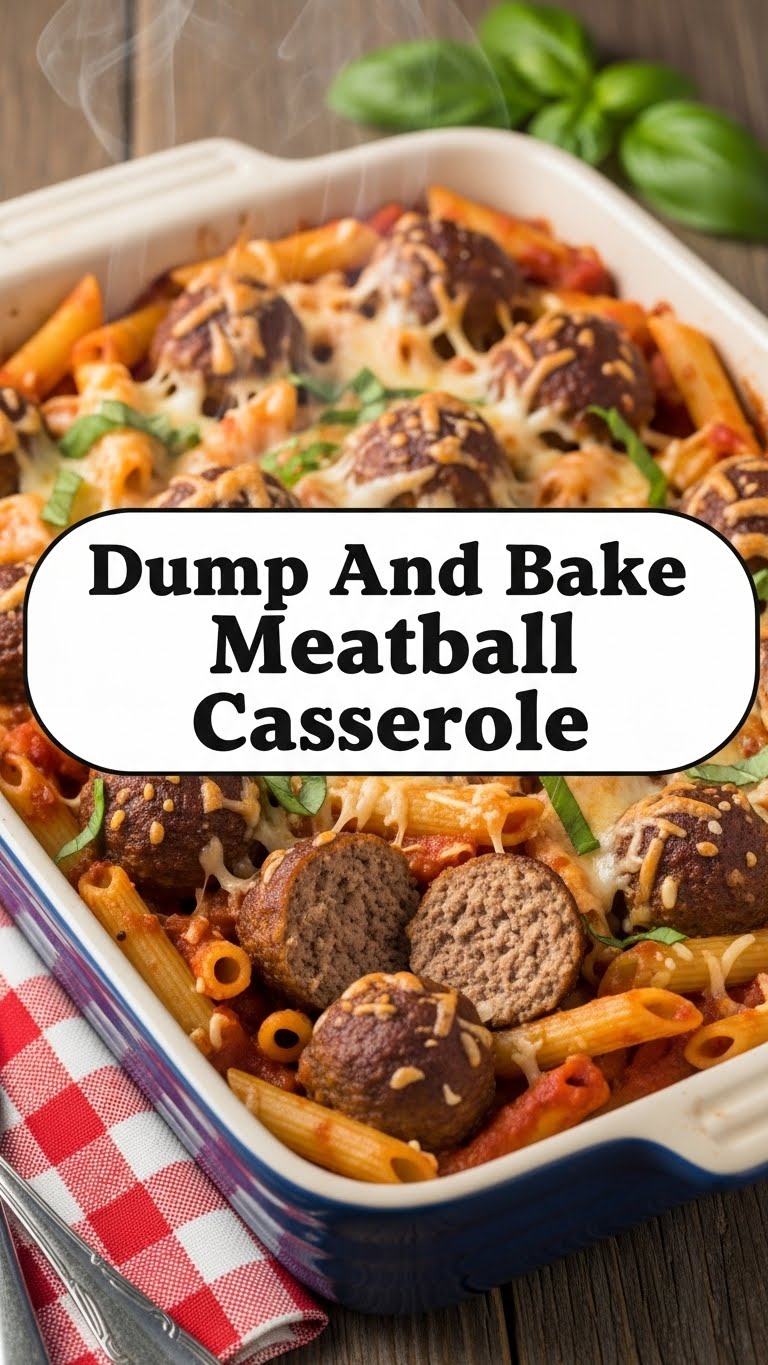 Dump And Bake Meatball Casserole