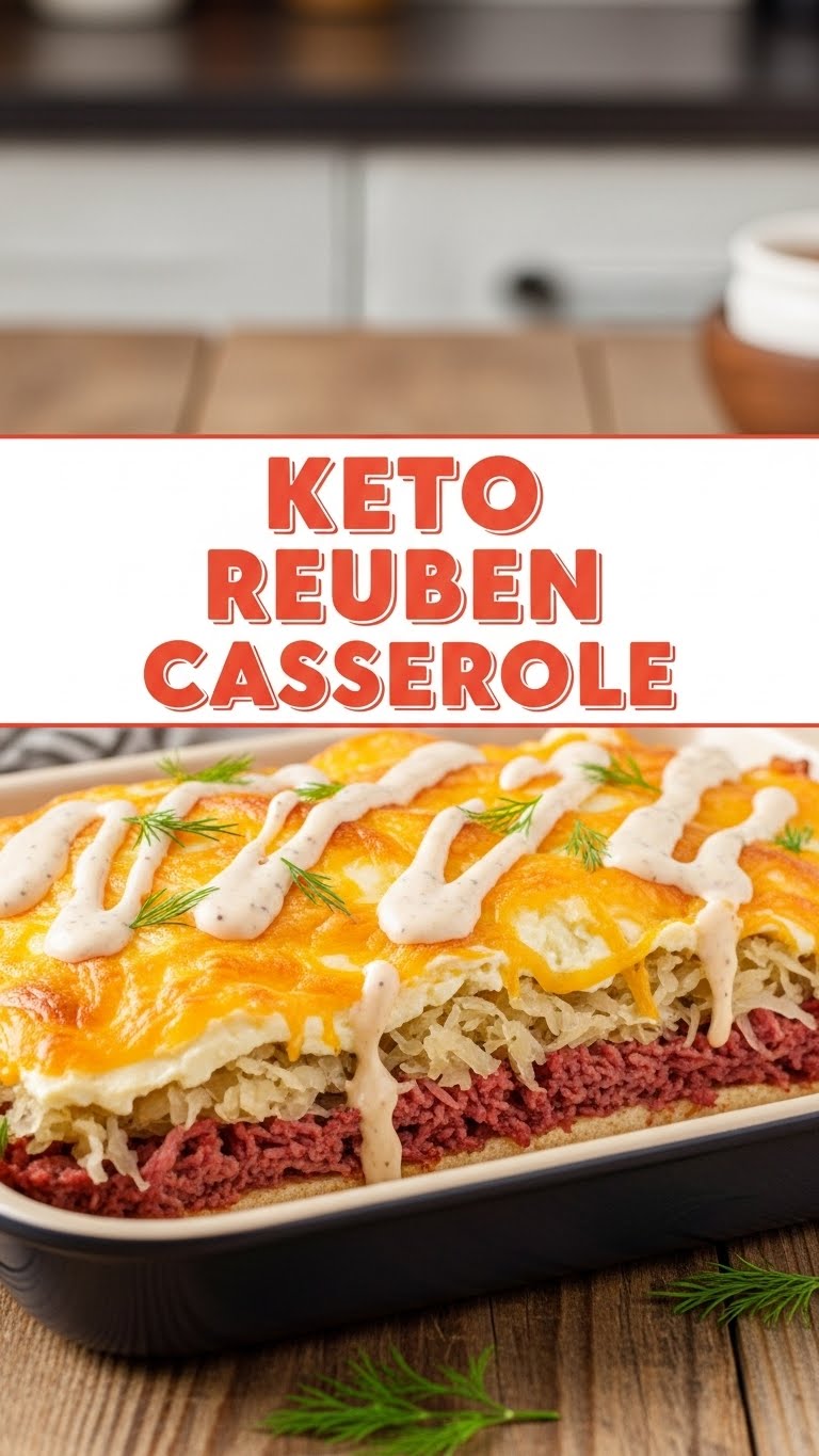 Keto Reuben Casserole