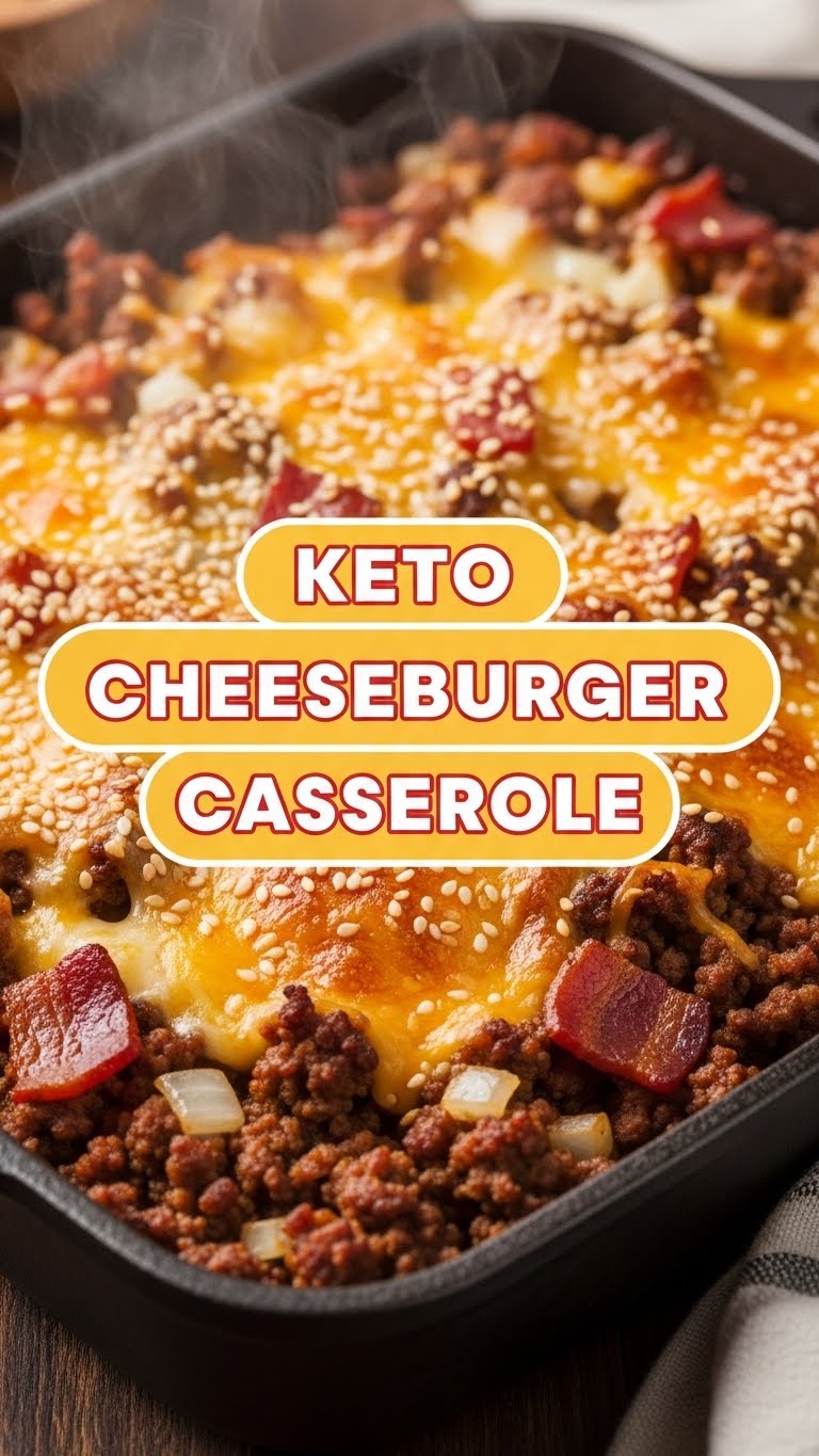 Keto Cheeseburger Casserole