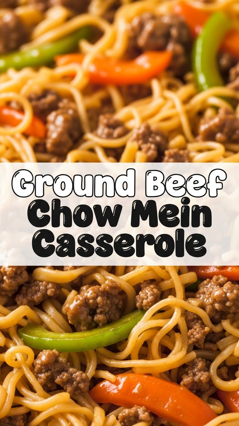 Ground Beef Chow Mein Casserole