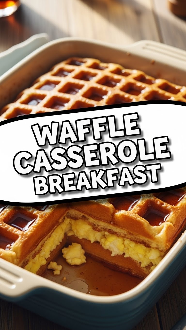 Waffle Casserole Breakfast