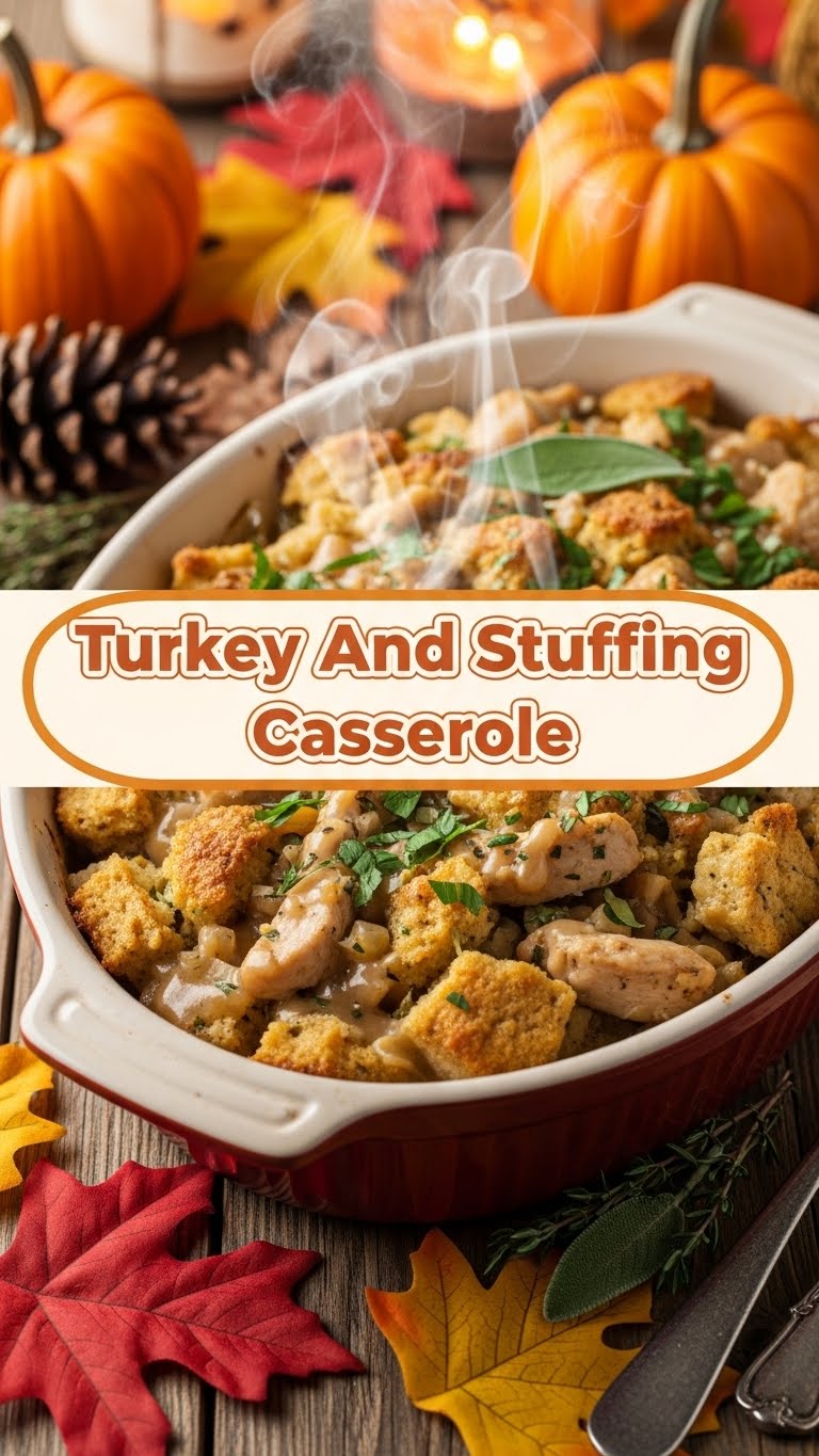Turkey And Stuffing Casserole