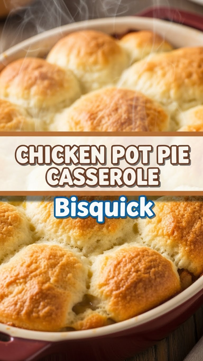 Chicken Pot Pie Casserole Bisquick