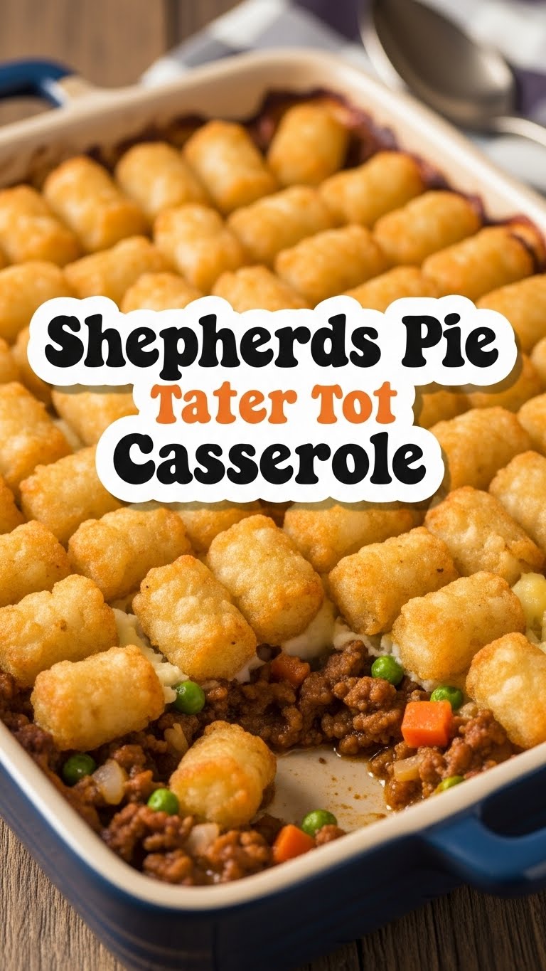 Shepherds Pie Tater Tot Casserole