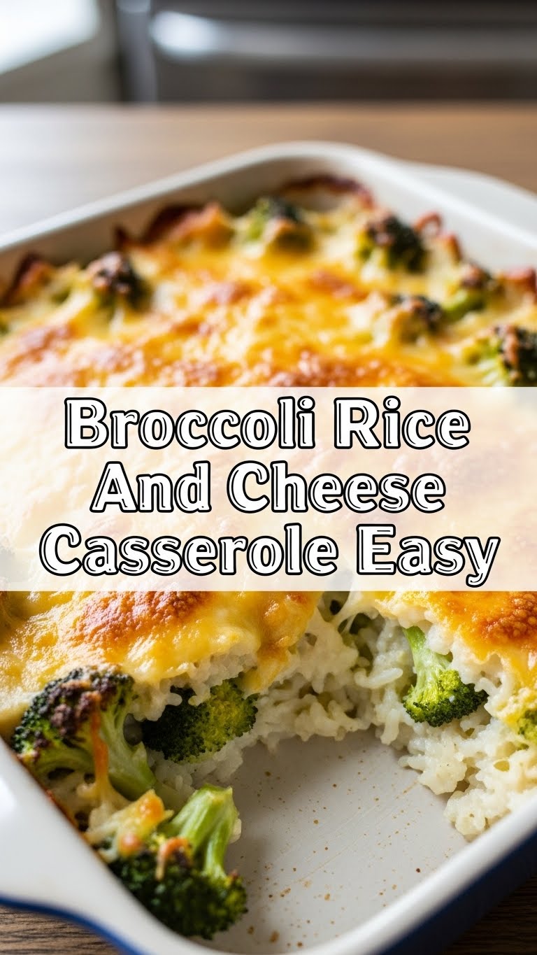 Broccoli Rice And Cheese Casserole Easy