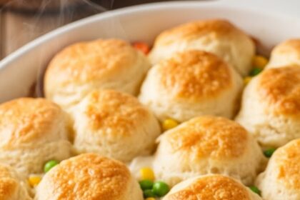 Chicken Pot Pie Bubble Up Casserole