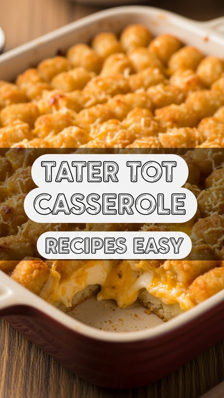Tater Tot Casserole Recipes Easy