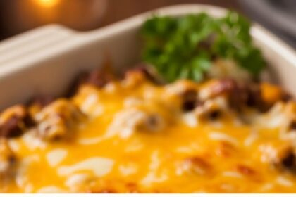 Cheesy Hamburger Rice Casserole