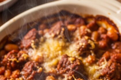Baked Beans And Ground Beef Casserole