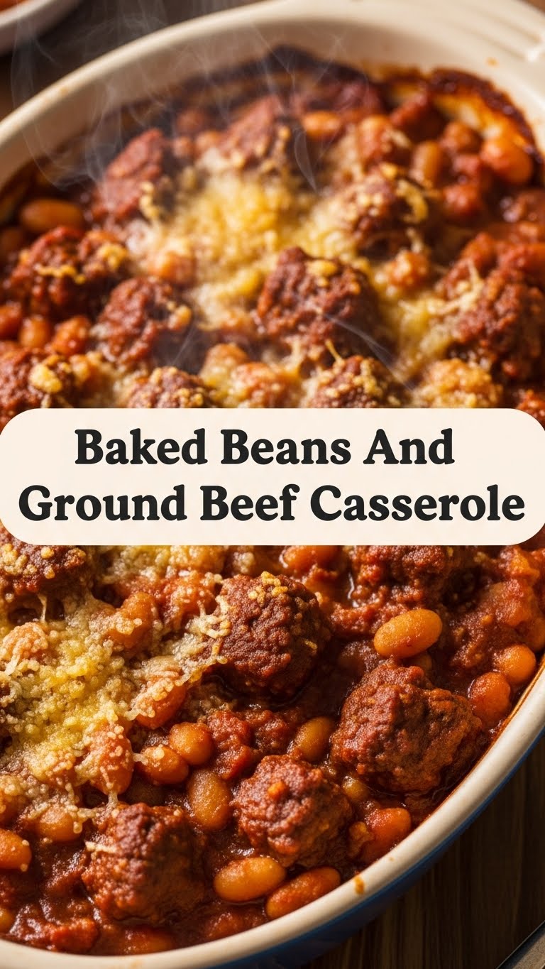 Baked Beans And Ground Beef Casserole