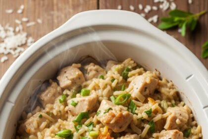 Crockpot Chicken And Rice Casserole