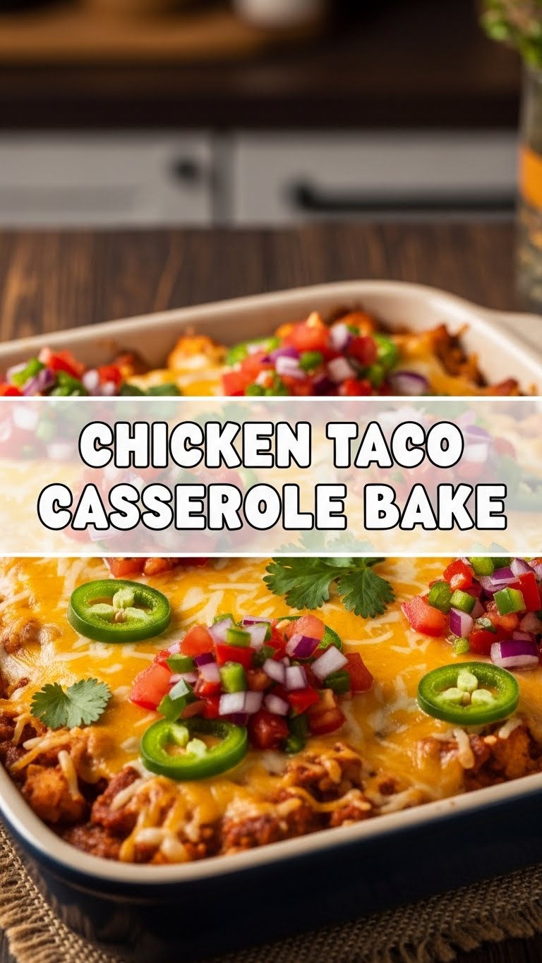 Chicken Taco Casserole Bake