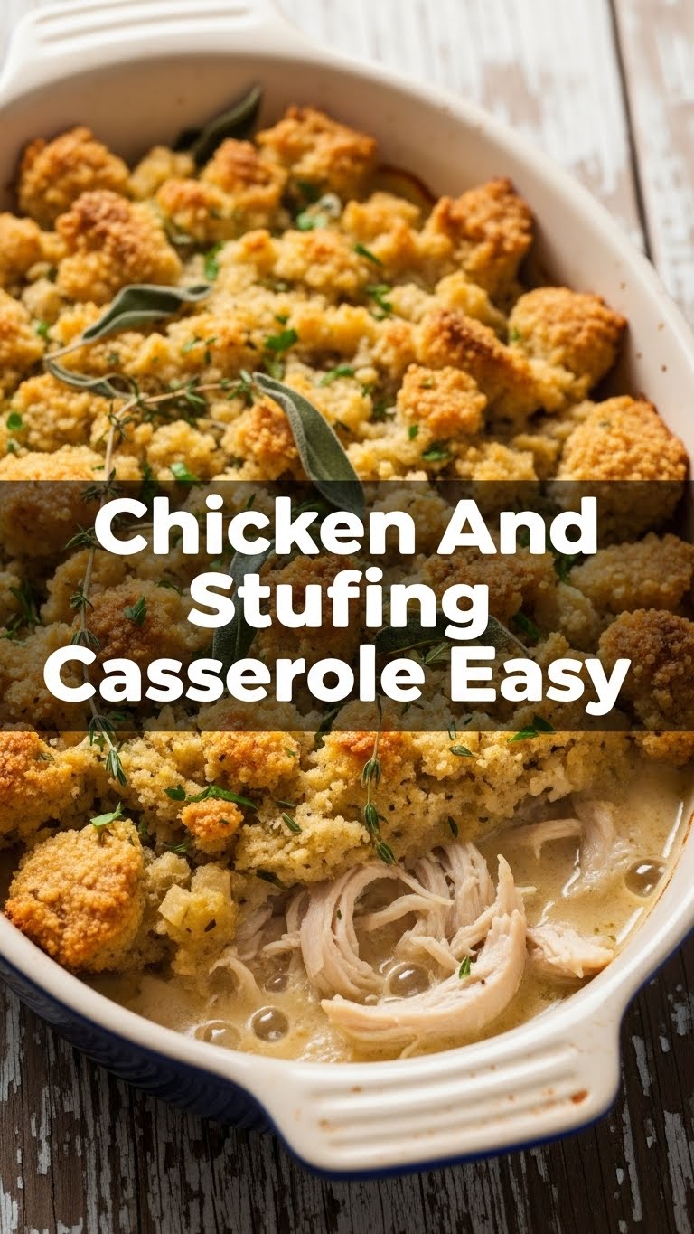 Chicken And Stuffing Casserole Easy