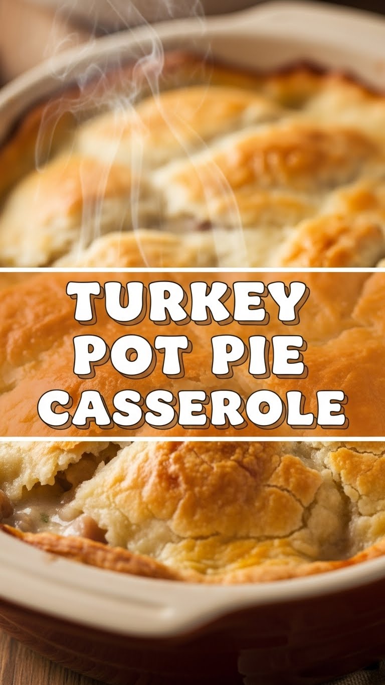 Turkey Pot Pie Casserole