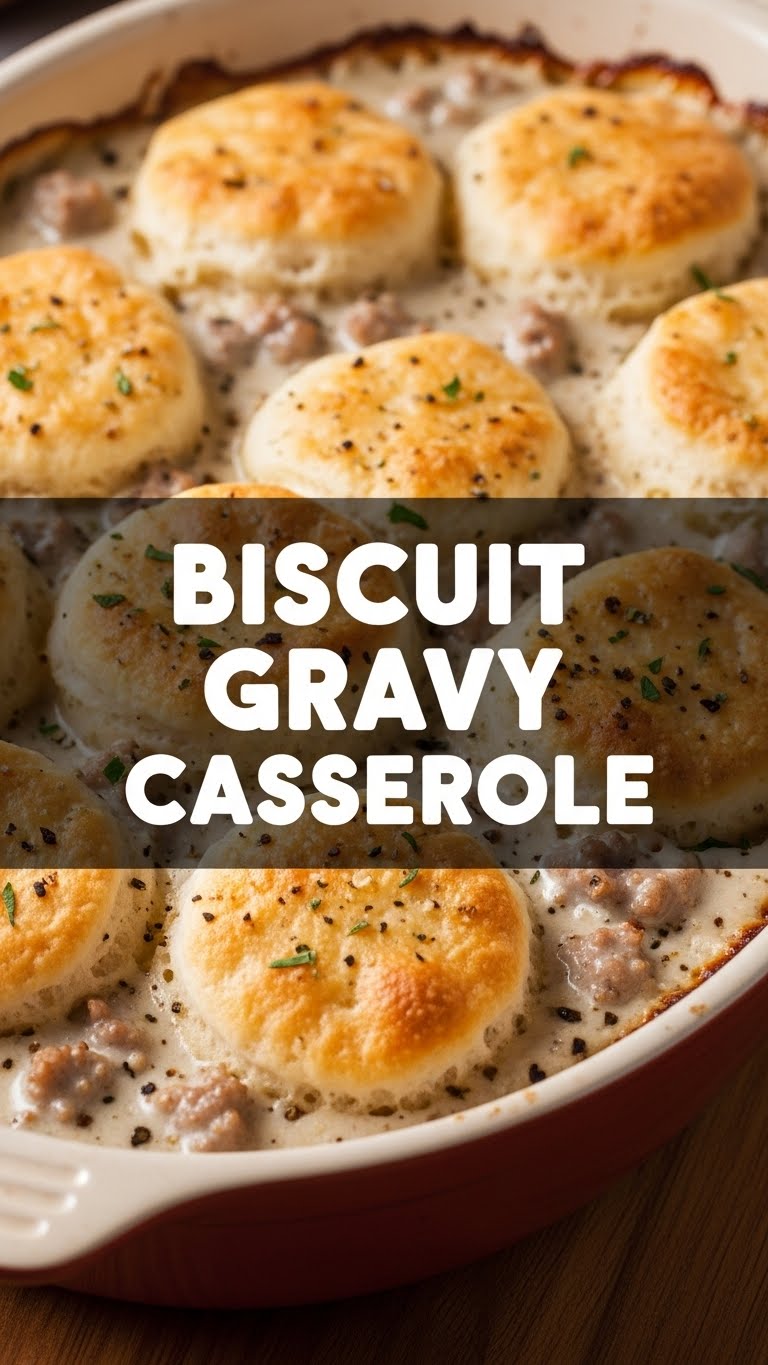 Biscuit Gravy Casserole