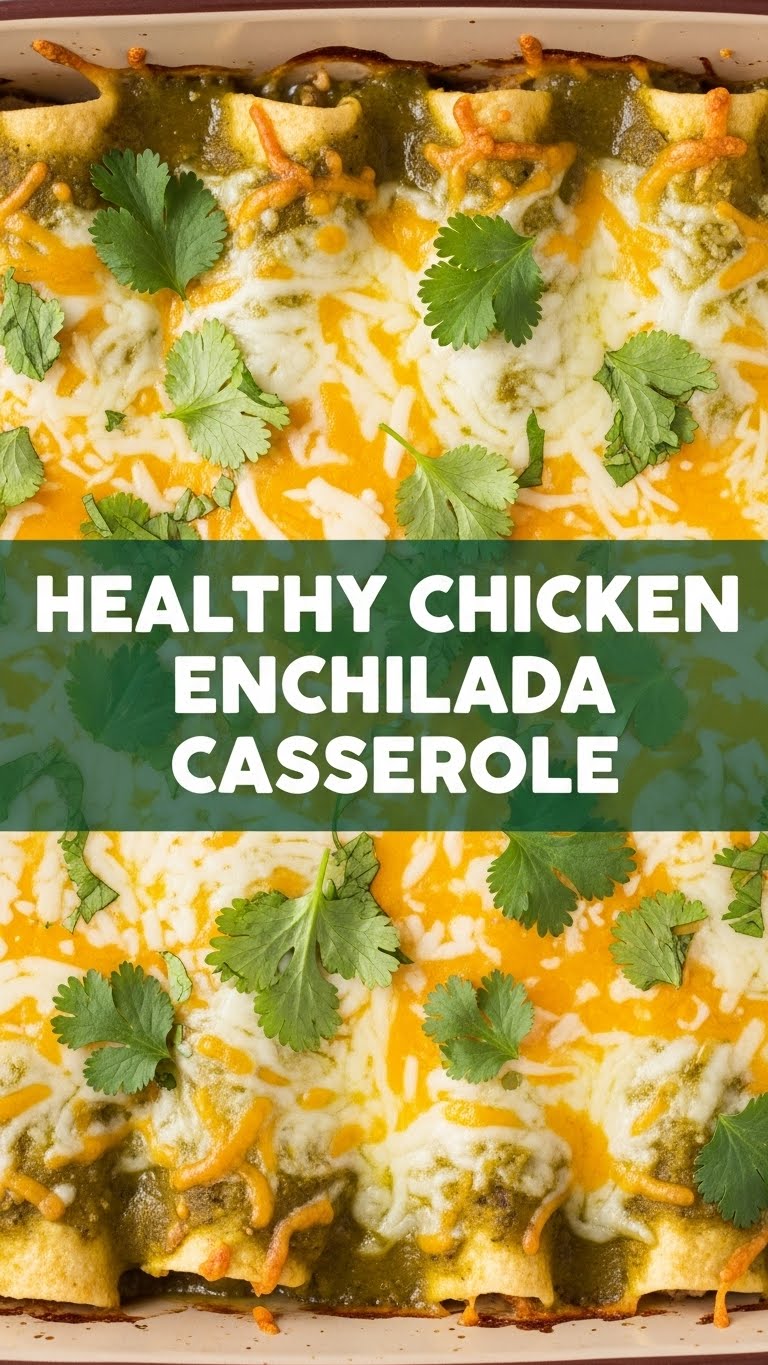 Healthy Chicken Enchilada Casserole