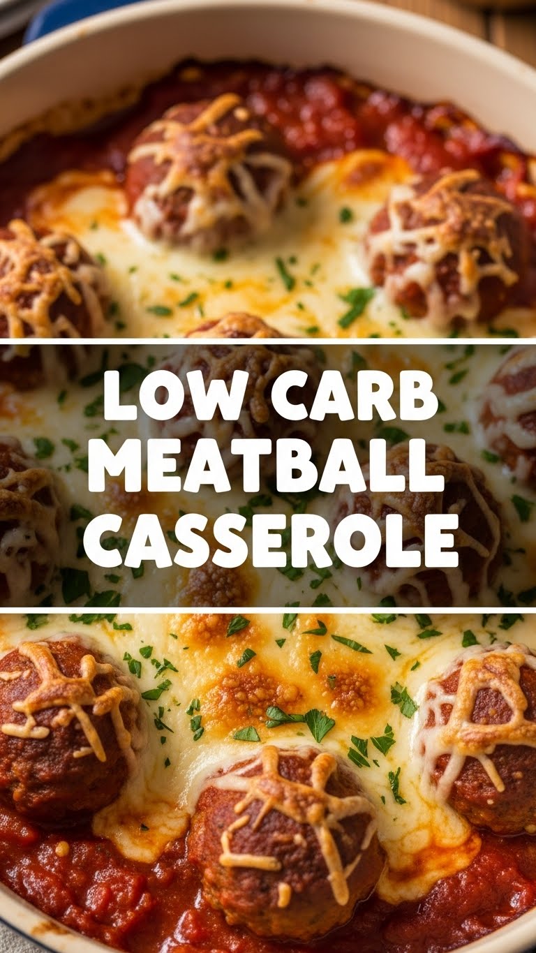 Low Carb Meatball Casserole