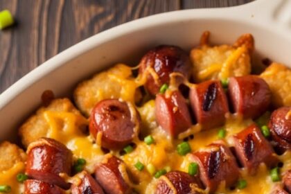 Hot Dog Tater Tot Casserole