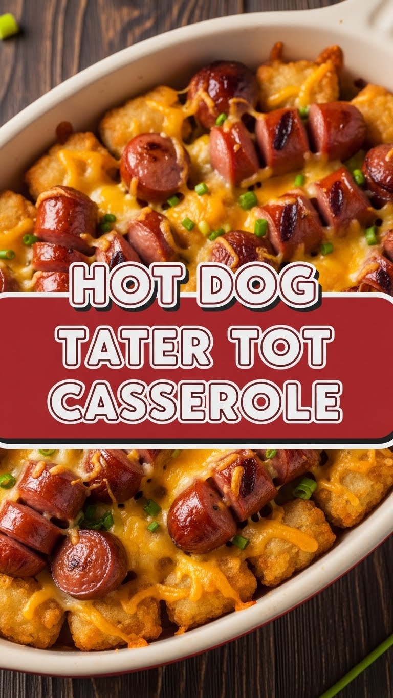 Hot Dog Tater Tot Casserole