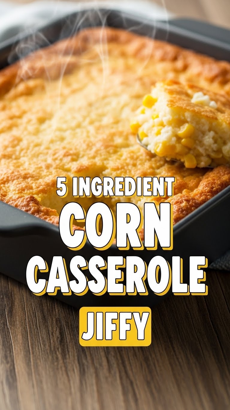 5 Ingredient Corn Casserole Jiffy