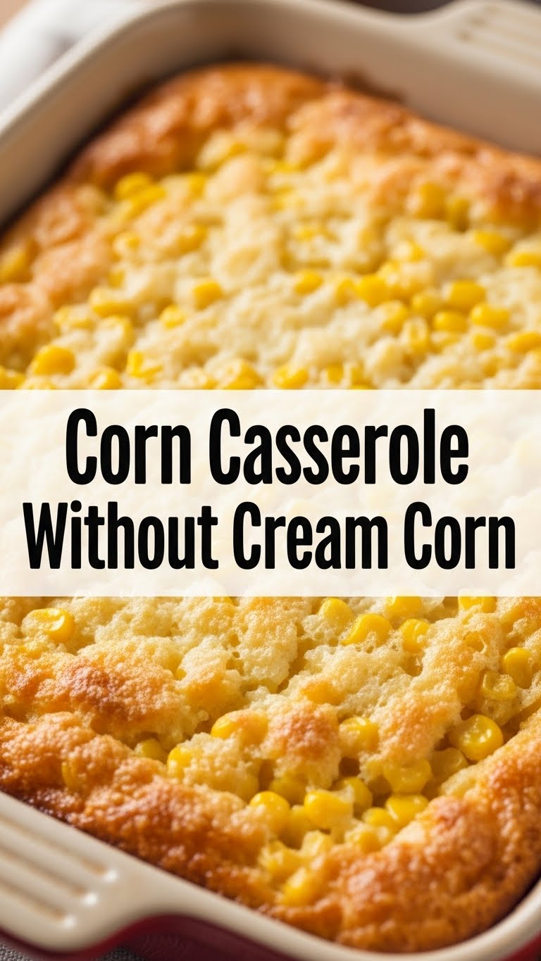 Corn Casserole Without Cream Corn