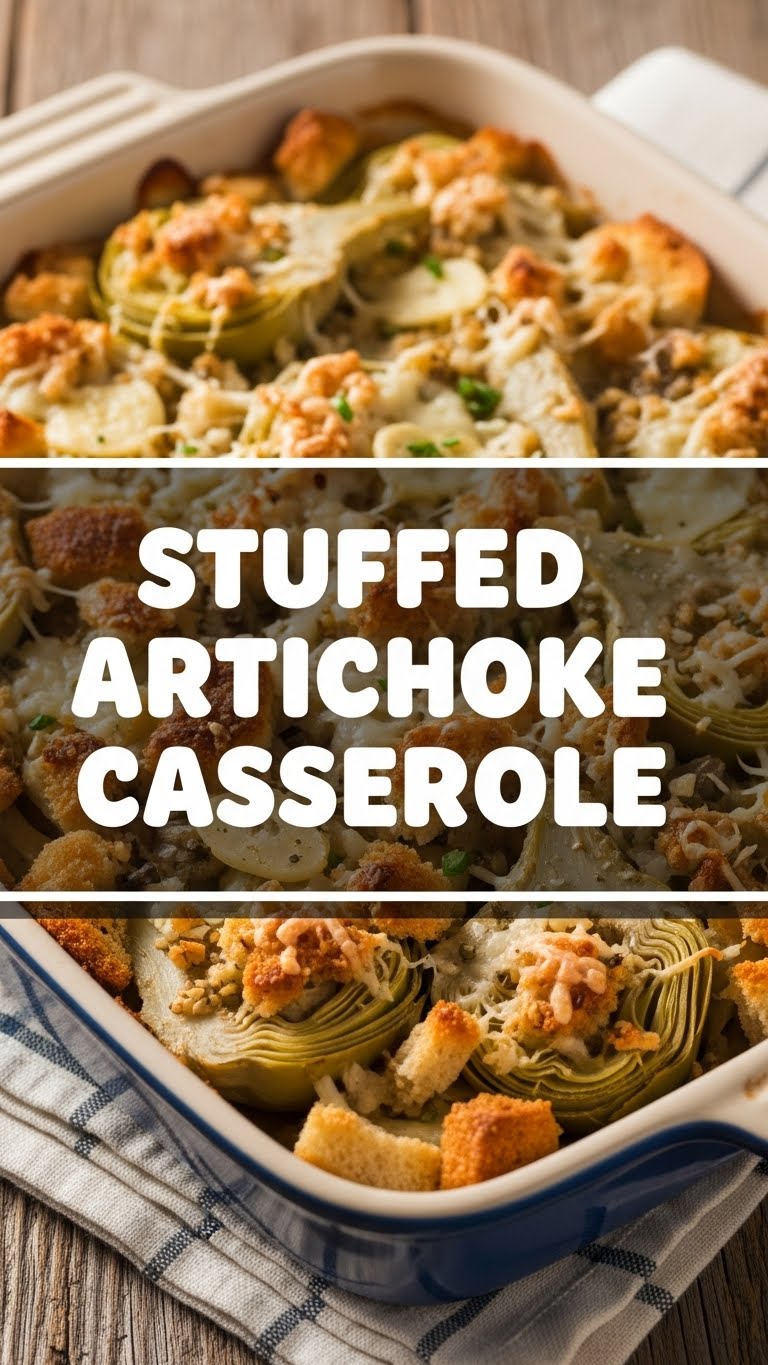 Stuffed Artichoke Casserole