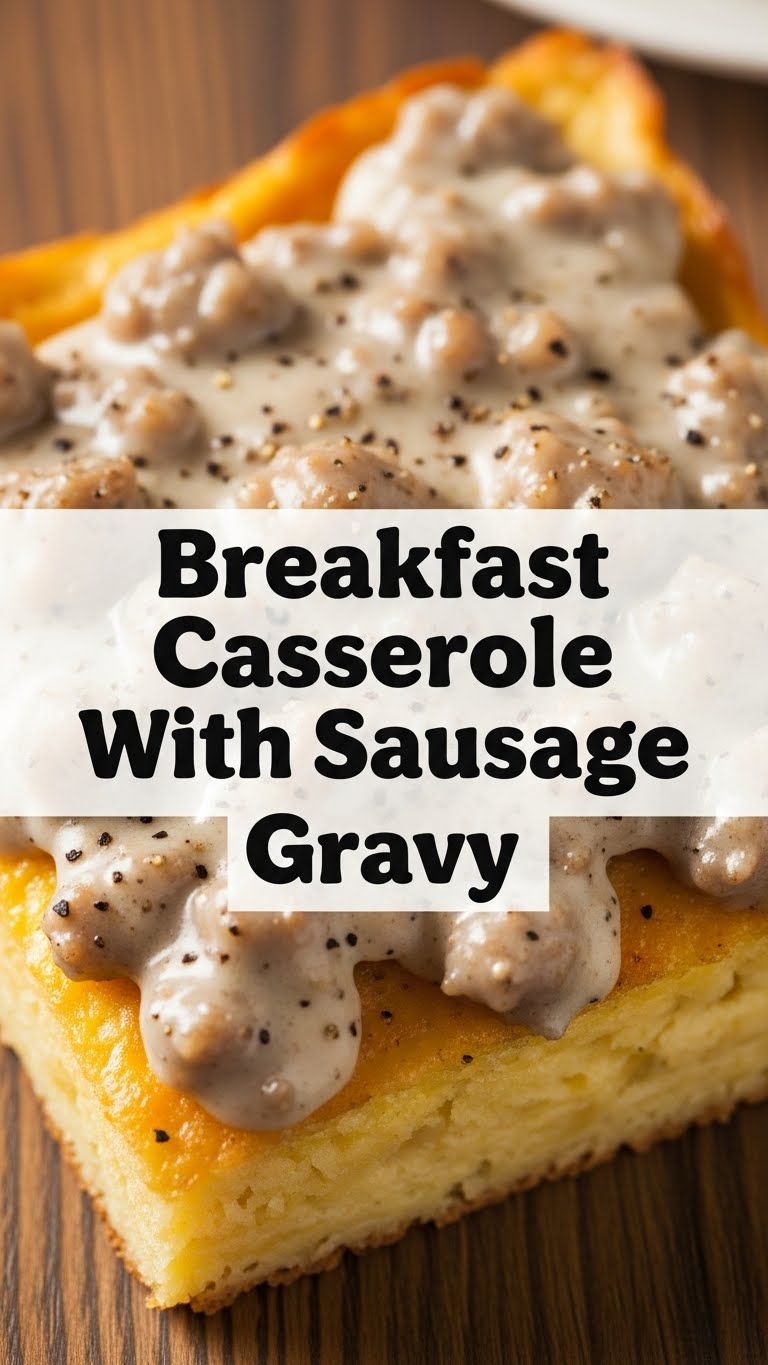 Breakfast Casserole With Sausage Gravy
