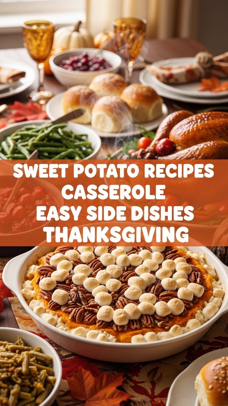 Sweet Potato Recipes Casserole Easy Side Dishes Thanksgiving