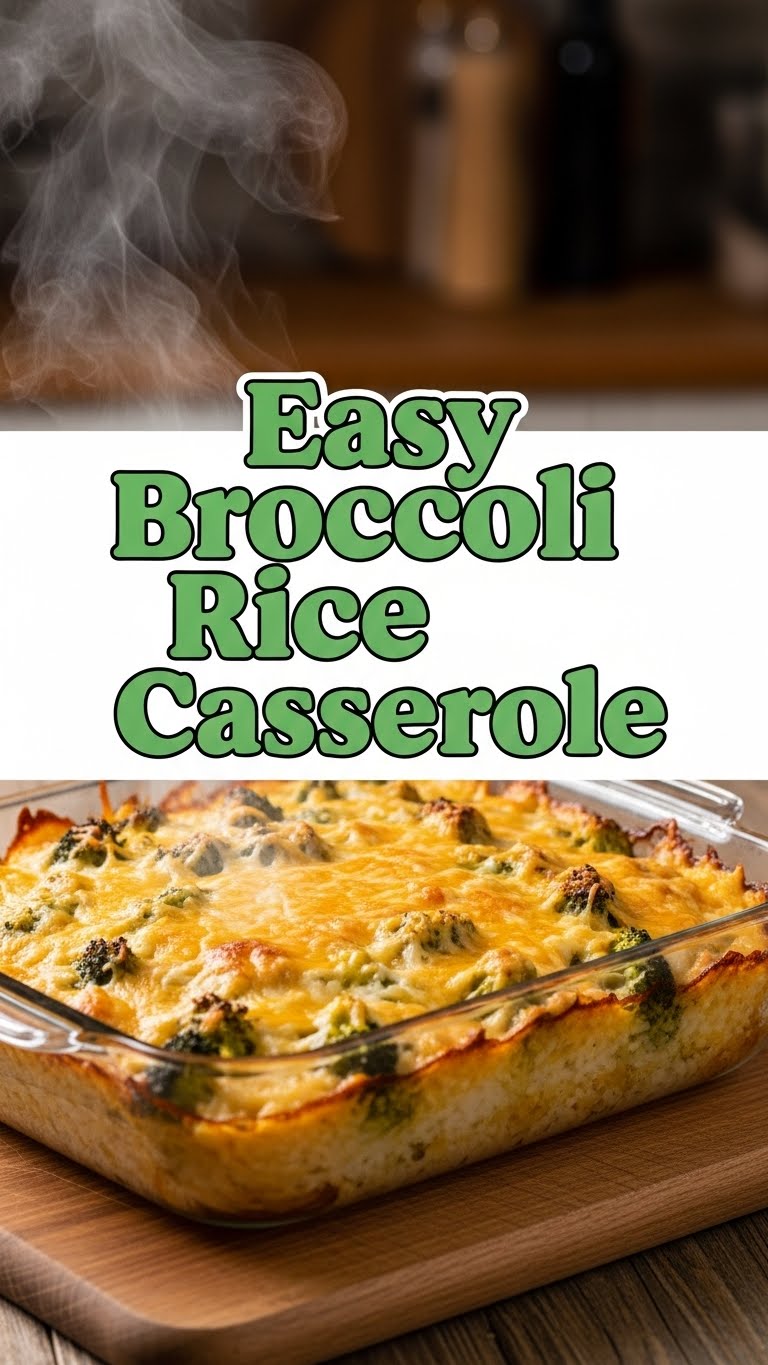 Easy Broccoli Rice Casserole