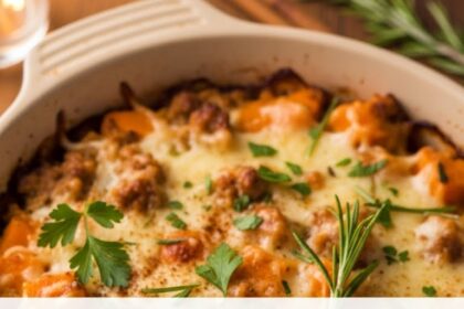 Ground Turkey Sweet Potato Casserole