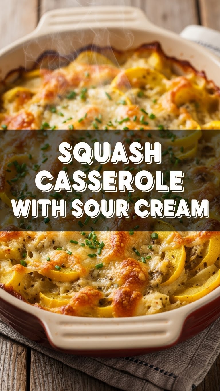 Squash Casserole With Sour Cream