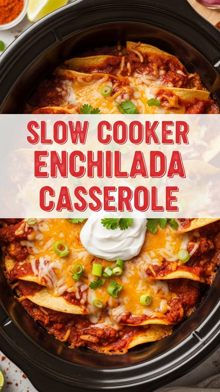 Slow Cooker Enchilada Casserole