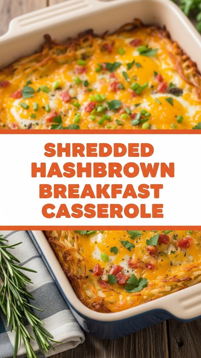 Shredded Hashbrown Breakfast Casserole