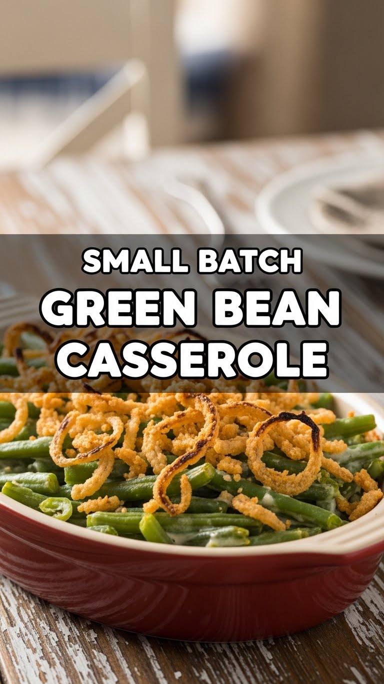 Small Batch Green Bean Casserole