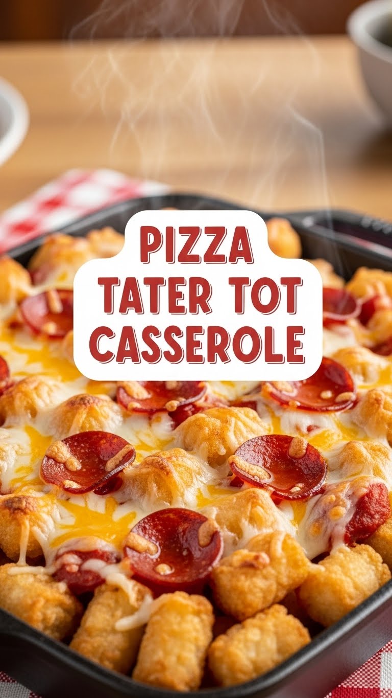 Pizza Tater Tot Casserole