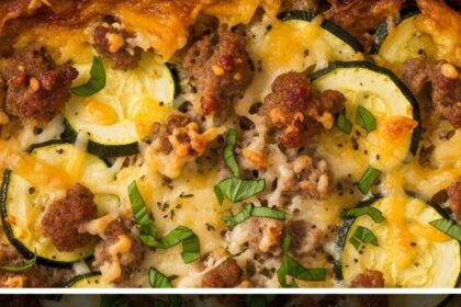 Zucchini Sausage Casserole