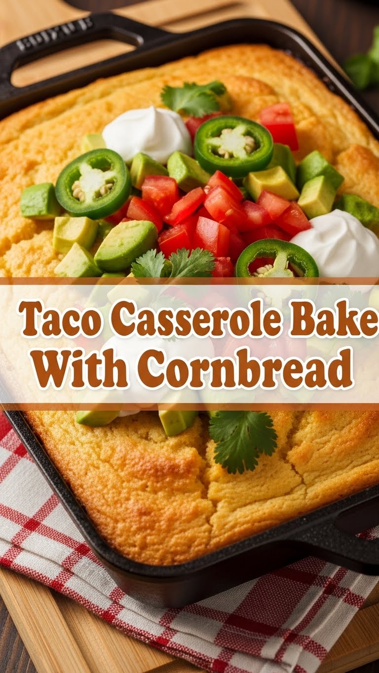 Taco Casserole Bake With Cornbread