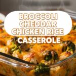 Broccoli Cheddar Chicken Rice Casserole