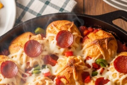 Pizza Casserole With Biscuits