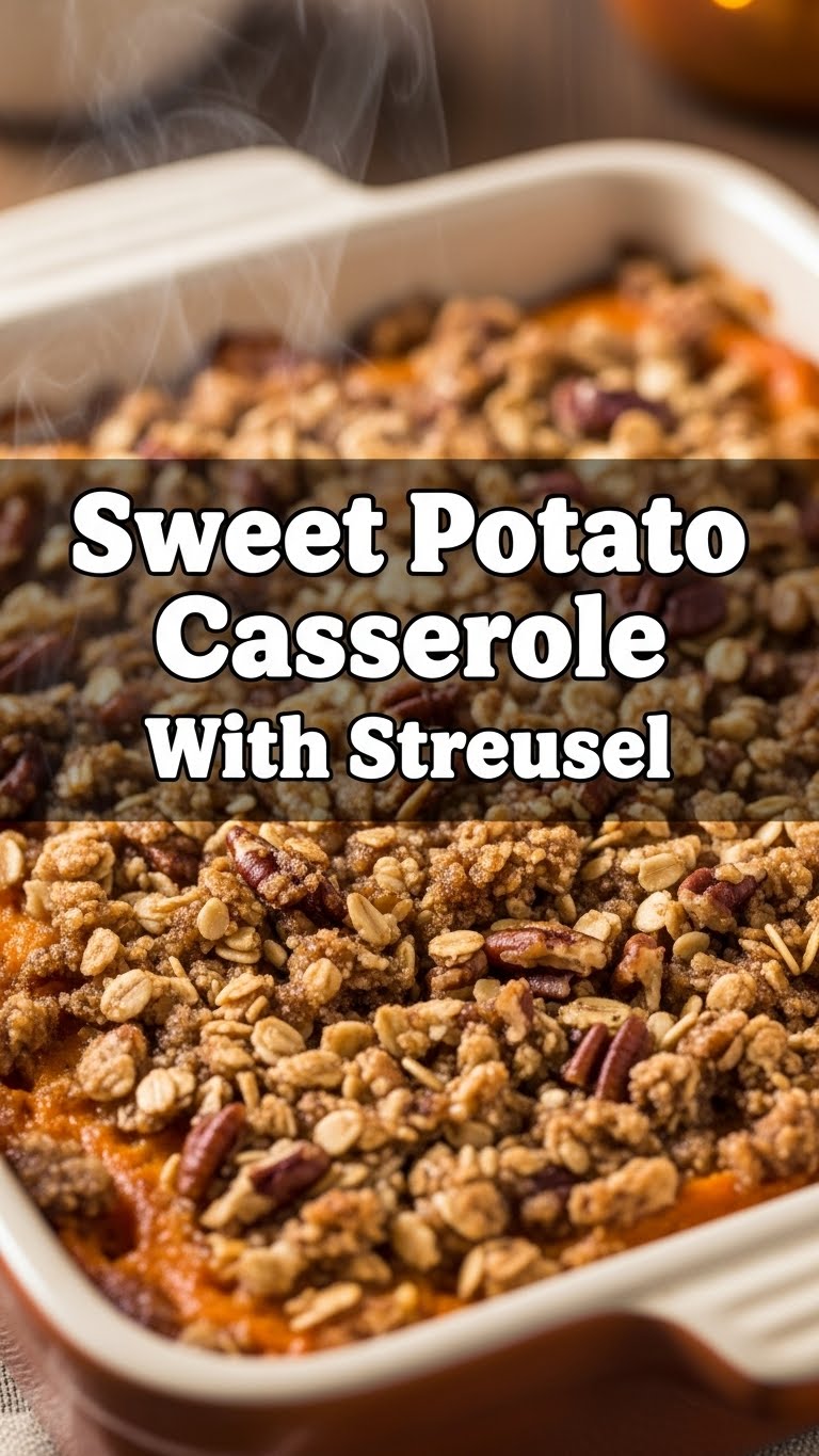 Sweet Potato Casserole With Streusel