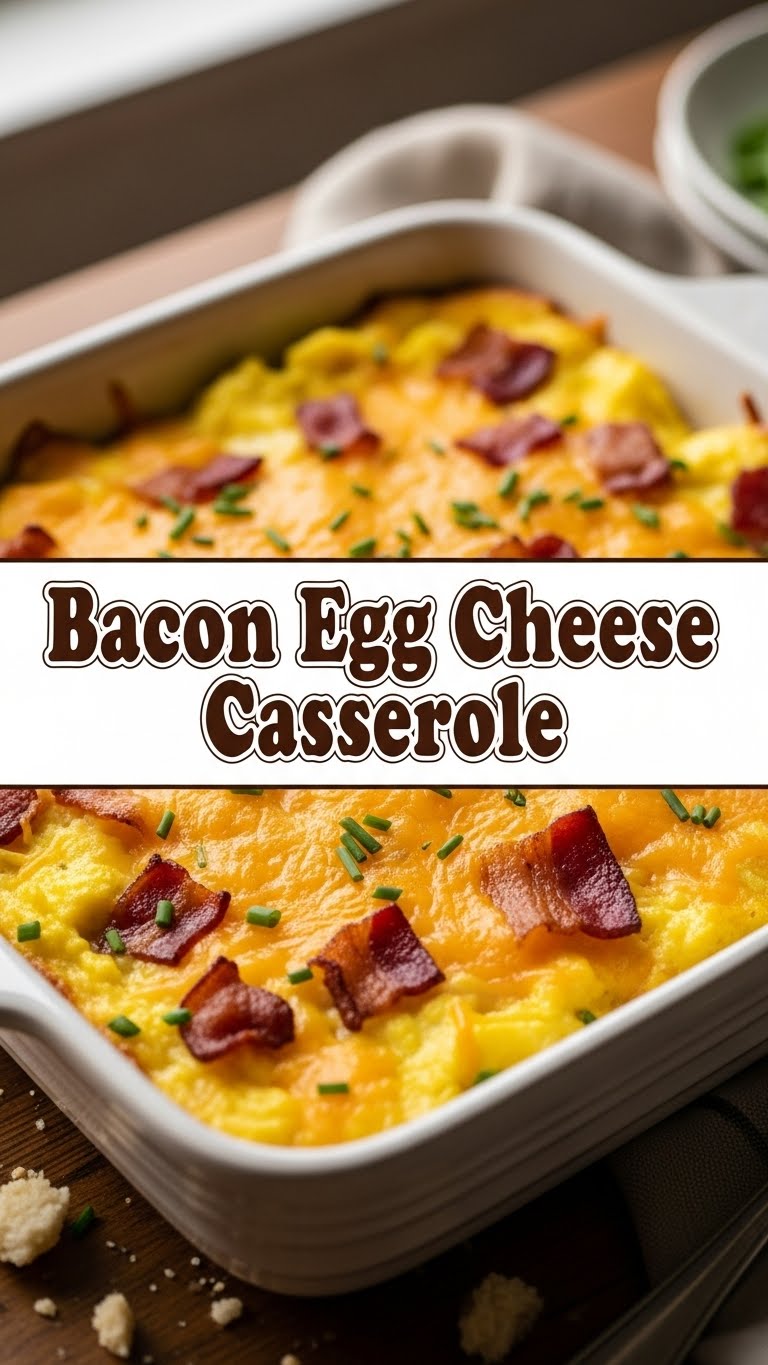Bacon Egg Cheese Casserole