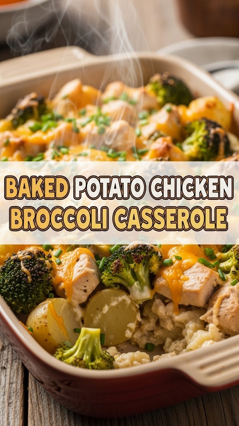 Baked Potato Chicken Broccoli Casserole
