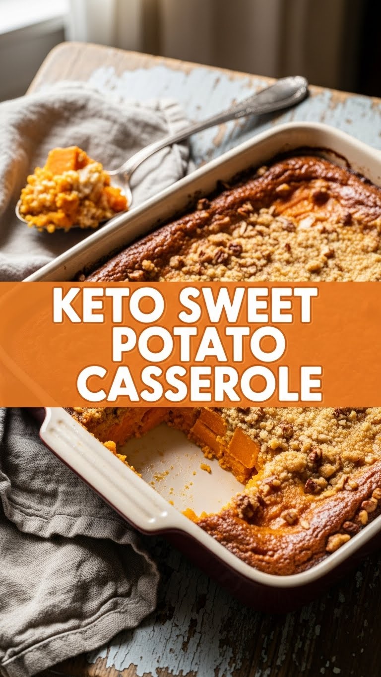 Keto Sweet Potato Casserole