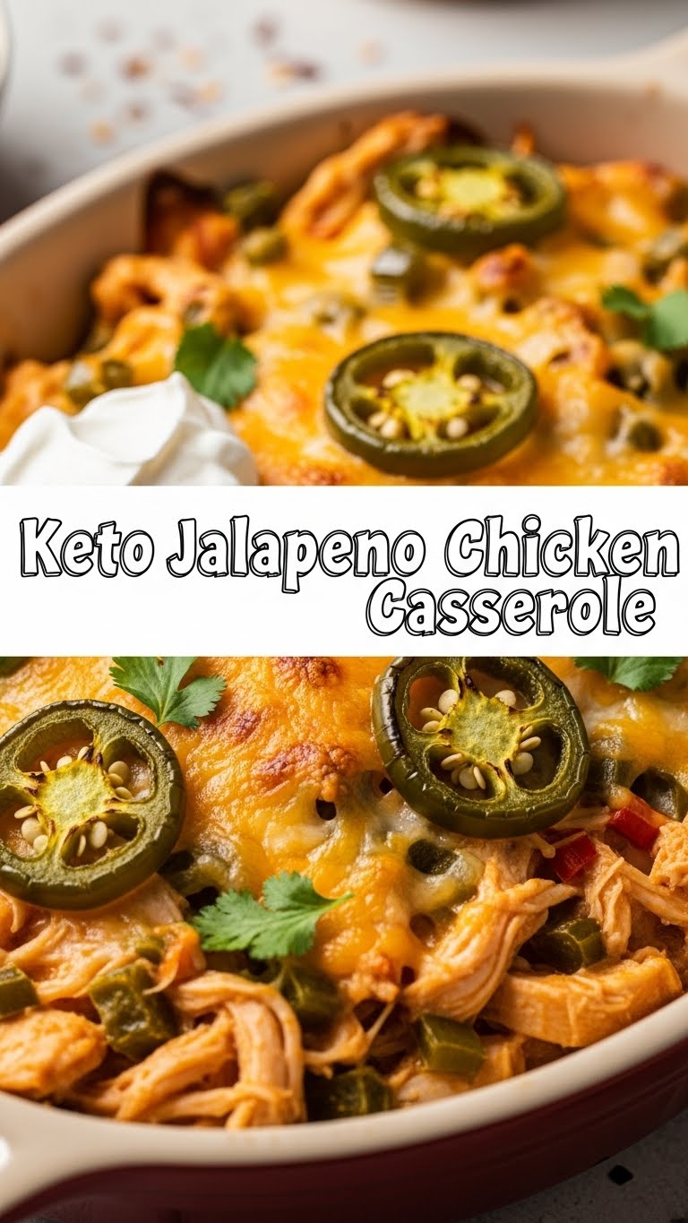 Keto Jalapeno Chicken Casserole