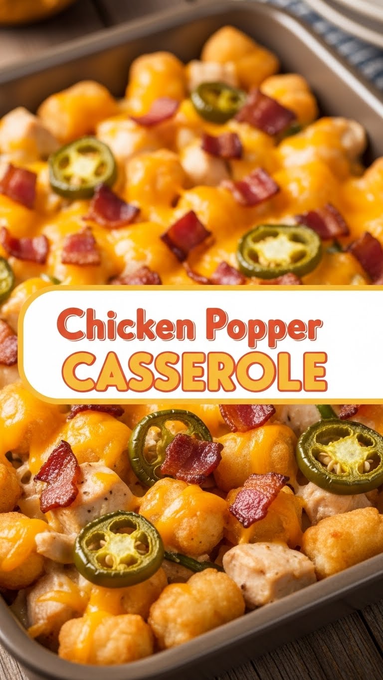 Chicken Popper Casserole